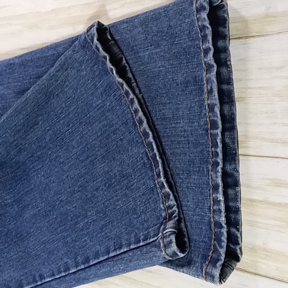 aeropostale Distressed Bootcut Blue Jeans Size 13/14 Reg - Picture 10 of 16